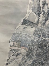 古笔山水图，绢本绫裱，逸品