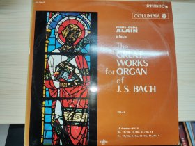 黑胶木唱片：The GREAT WORKS for ORGAN of J.S.BACH VOL-10（022）