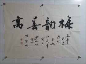 尹文昭 书法 真迹 梅韵春高