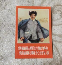 象焦裕禄同志那样完全彻底为革命