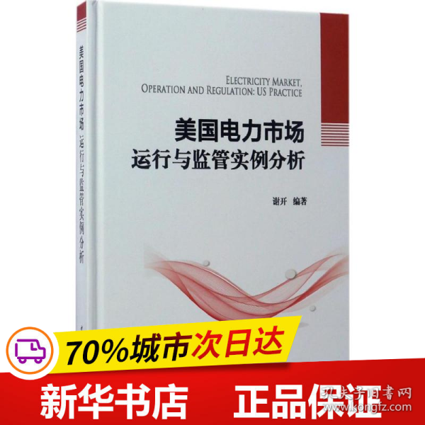 保正版！美国电力市场运行与监管实例分析9787519803131中国电力出版社谢开 编著