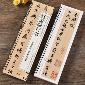 赵孟俯前后赤壁赋洛神赋闲居赋三帖行书毛笔书法字帖 赵孟頫赵体经典碑帖书法临摹字卡近距离原大版附简体旁注