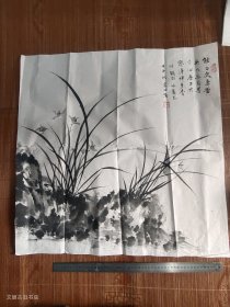 國(guó)畫：蘭花一幅（吳宗泗畫）