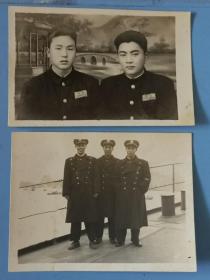 五十年代海军军官合影老照片