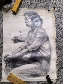 素描九张（画家梁宏理、潘剑、郑强等素描）