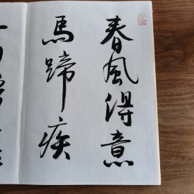 8开大本精品连环画名家毛笔书法册页：《海上名家书法集》 (册页长35厘米，宽25厘米)