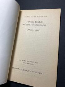 Der tolle Invalide Owen Tudor  德文袖珍本