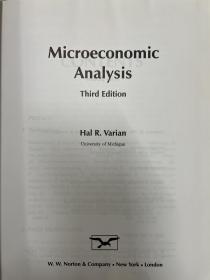 Microeconomic Analysis（3e）