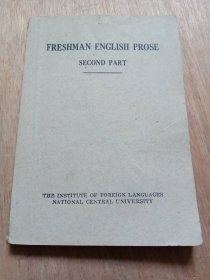 FRESHMAN ENGLISH PROSE (部分有划线笔记)