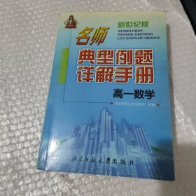 名师典型例题详解手册.高一数学 有划痕大概10页