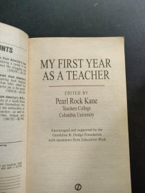 MY FIRST YEAR AS A TEACHER