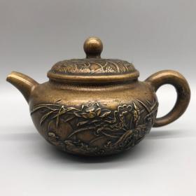 老铜茶壶摆件3