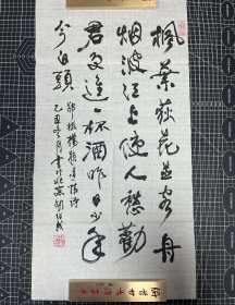 【保真】胡绍成书法-郑板桥题道情诗