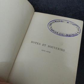 NOTES ET SOUVENIRS,1871-1872,PAR LUDOVIC HALEVY,DE L'ACADEMIE FRANCAISE,TREIZIEME EDITION——e