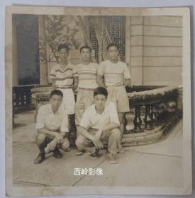 【老照片】约1950年代小型合影照一张