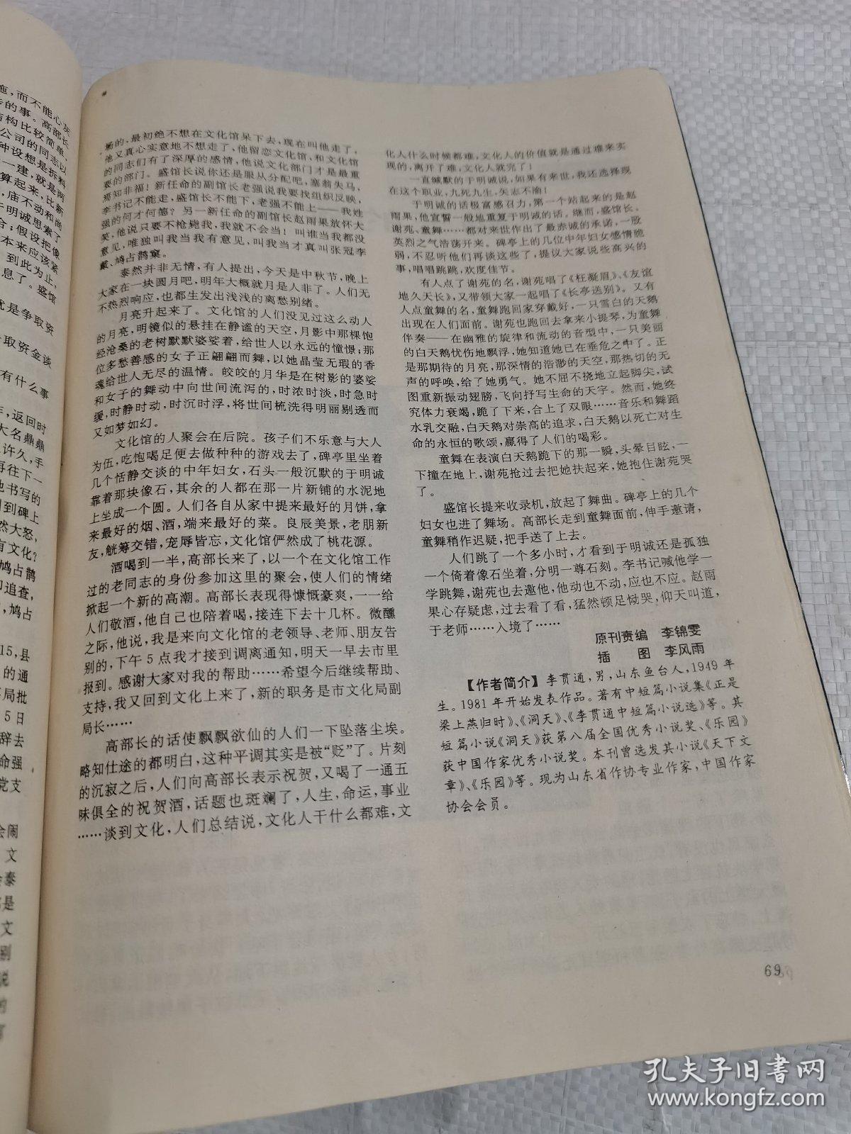 小说月报，1996.4