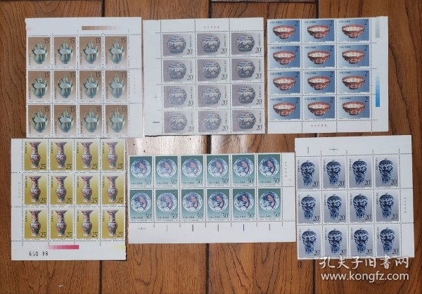T166　景德镇瓷器 邮票12套