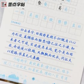 墨点字帖 高中语文同步写字课课练选择性必修 2024年春季同步新教材高中生楷书临摹字帖书法练字