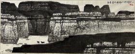 【保真字画，得自画家本人】王生义，小六尺180X70cm！ 1944年生，河北省石家庄市人，1966年毕业于天津美术学院。历任河北省山水画研究会副会长、河北省美协理事、石家庄市美协副主席。长期以来，王生义从事山水画创作。几十年来深入太行山区。经过几十年的艰苦努力，他的山水画创作已经形成了具有浓厚的北方山川气概和鲜明时代特色的独特艺术风格。他的美术作品先后十次入选由中国美协举办的美展（一次获奖）。