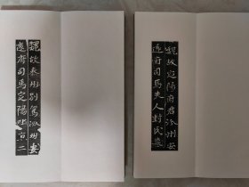 北魏王彤、封园姬夫妻墓志拓本册页一套2本