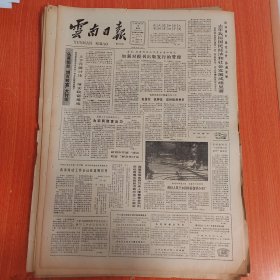 云南日报1985年3月10日（4开四版）把绿化祖国运动推向一个更扎实更讲实效的新阶段。 去年我国国民经济和社会发展成绩显著。 元谋县农民积极发展养鱼。 昆明市标准件总厂产品增多质量提高。 开展批评和自我批评要有实事求是的精神。