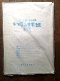 全日制六年制 小学语文教学挂图 （第九册 ）浙江教育出版社（对开大小 7张全库存）