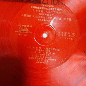 台湾歌曲演唱会实况录音选编（一）