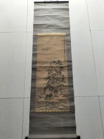 回流精品原装原裱新安瑶生程璋山水画