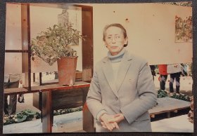 彩色老照片，八十年代，气质老婆婆