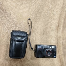 （日本原产）理光M-1001照相机（一架）: 胶片盒紧扣有损（如图）、不保使用 —— 包邮！