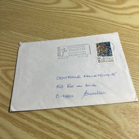外国信封，巴黎印戳，20240513
