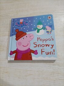 小猪佩奇粉红猪小妹：雪天乐趣纸板书/PeppaPig:Peppa\'sSnowyFun进口故事书