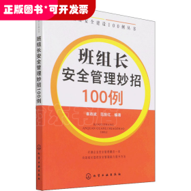 班组安全建设100例丛书--班组长安全管理妙招100例