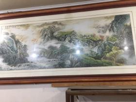 苏绣山水画（大幅苏绣山水画）代朋友卖，货在浙江宁波）