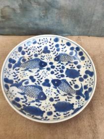 青花老盘子 鸭蛋青釉198元不议价