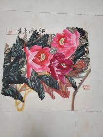 武星寬 重彩國畫作品