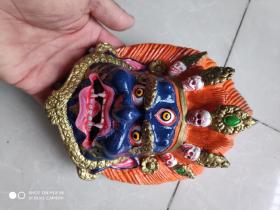 各种中草药制作而成 药泥佛像 面具 传承人 四龙降泽 代表作