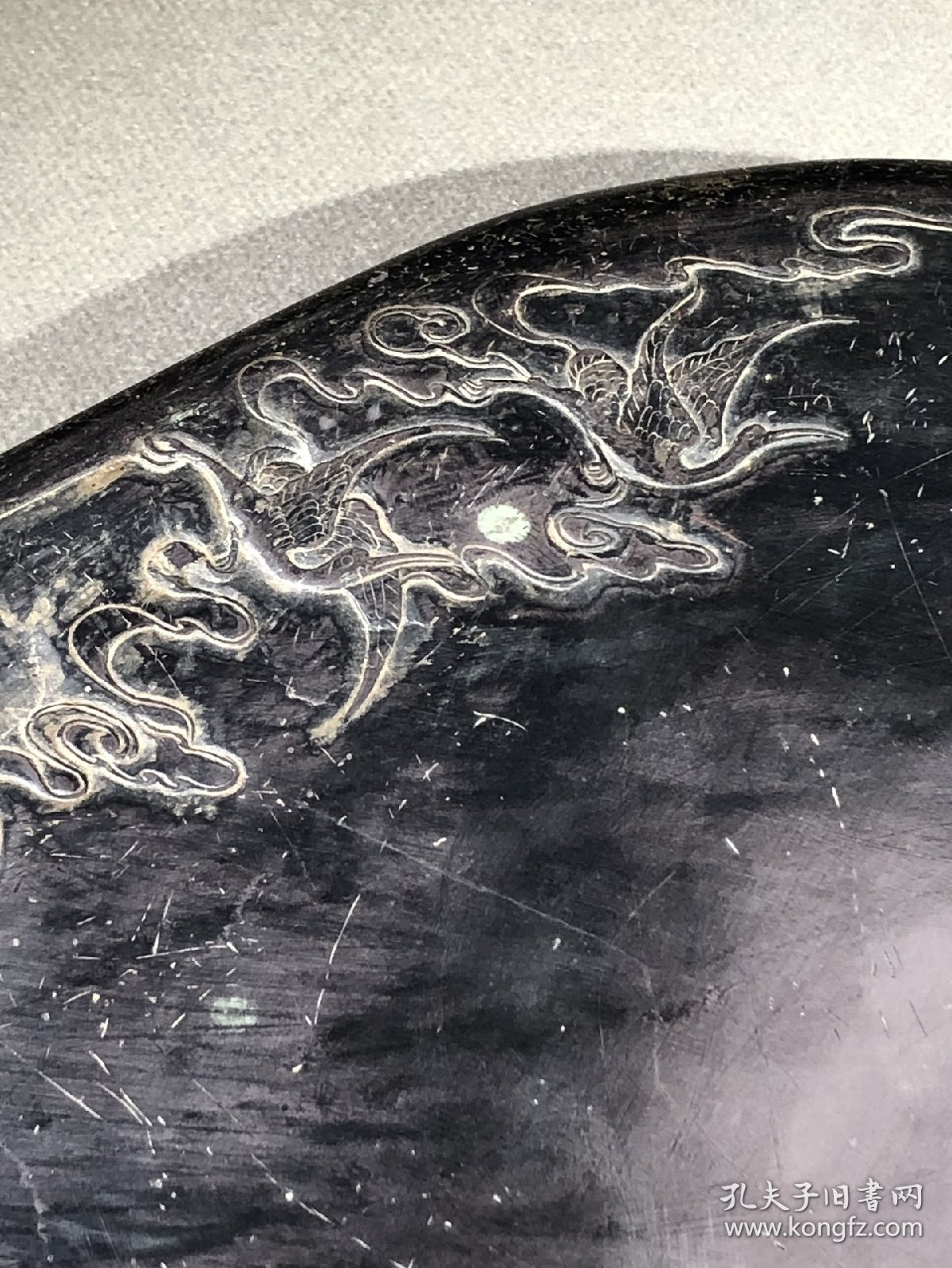 点击查看原图 汪由敦端砚祥云仙鹤葫芦