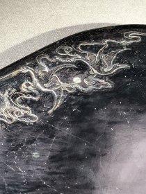 汪由敦端砚祥云仙鹤葫芦