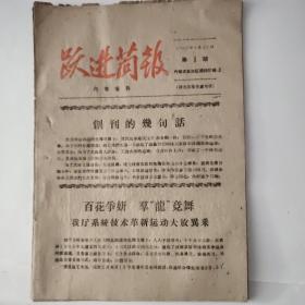 跃进简报创刊号