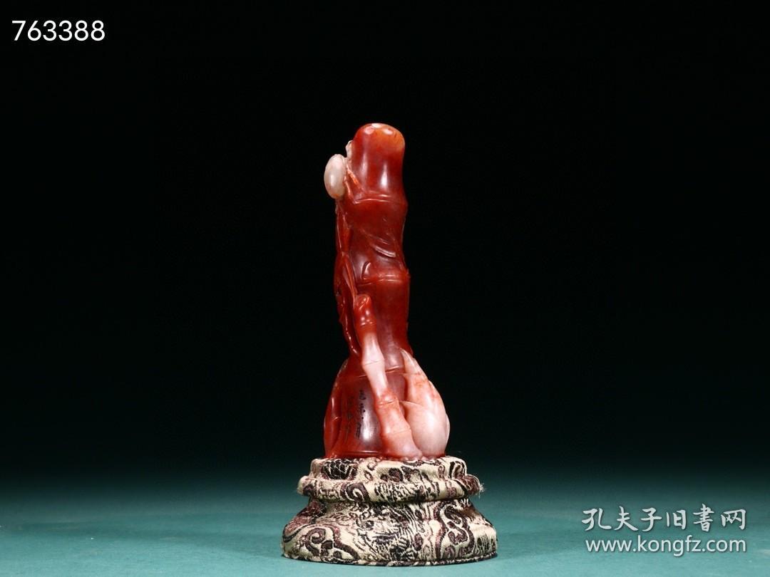 点击查看原图 旧藏·寿山石竹节印章摆件。