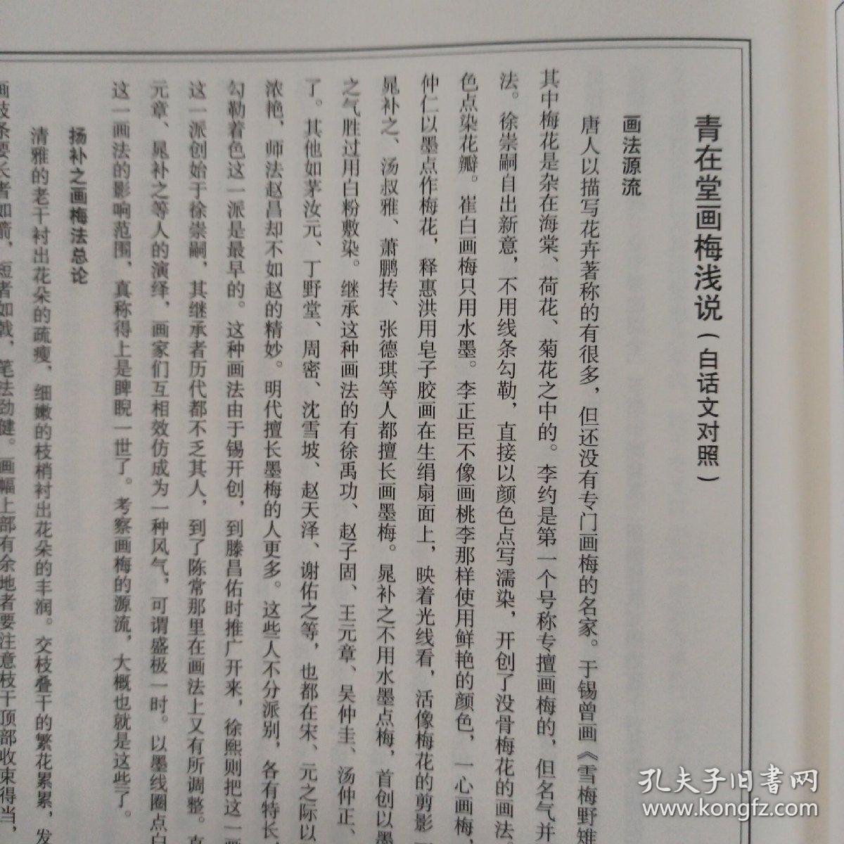 墨点字帖芥子园画谱（白话文版） 梅菊谱  正版梅花的画法学国画