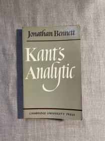 Kant's Analytic 康德的分析 贝内特【剑桥大学出版社，英文版】