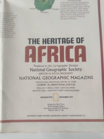 National Geographic国家地理杂志地图系列之1971年12月 Africa 非洲地图