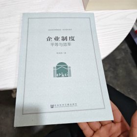 企业制度：平等与效率（几乎全新内干净）