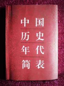 中国历史年代简表。