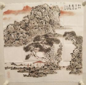 （永远保真）广东省美术家协会，郭佳明，小品50cm49cm，