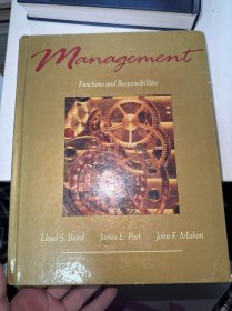 management functions and responsibilities（书角磕碰品如图）