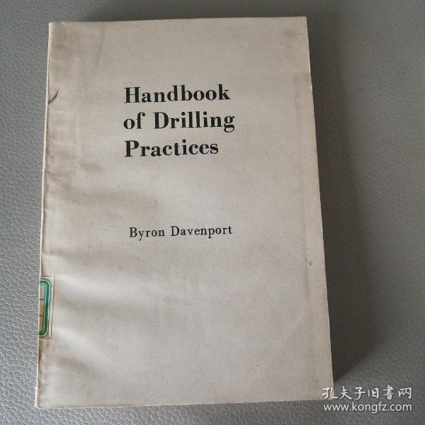 Hand book ofDfilling practices