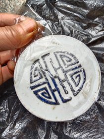 清末民初粉彩无双谱盖缸